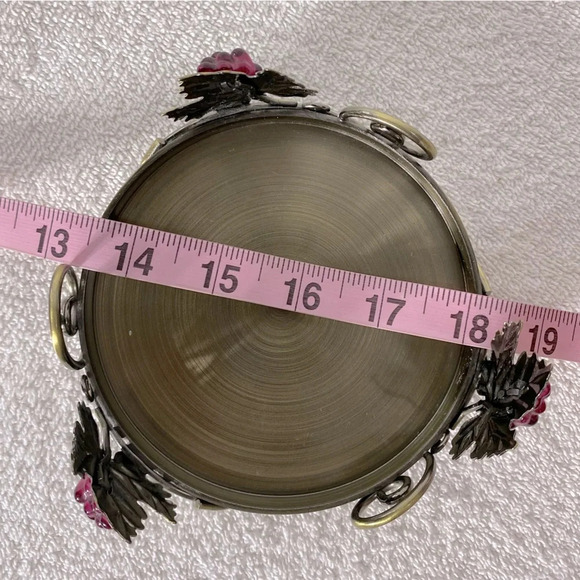 Vintage Party Lite Metal Candle Base Candle Holder Grapevine - Picture 11 of 11